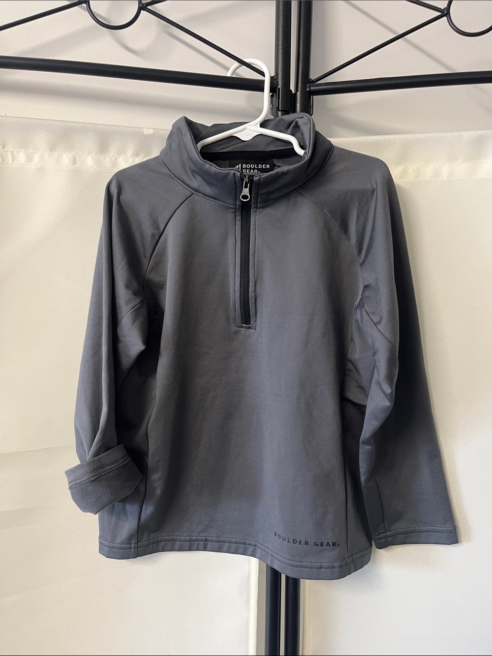Boulder Gear Kids' Charcoal Half-Zip Pullover Hoodie